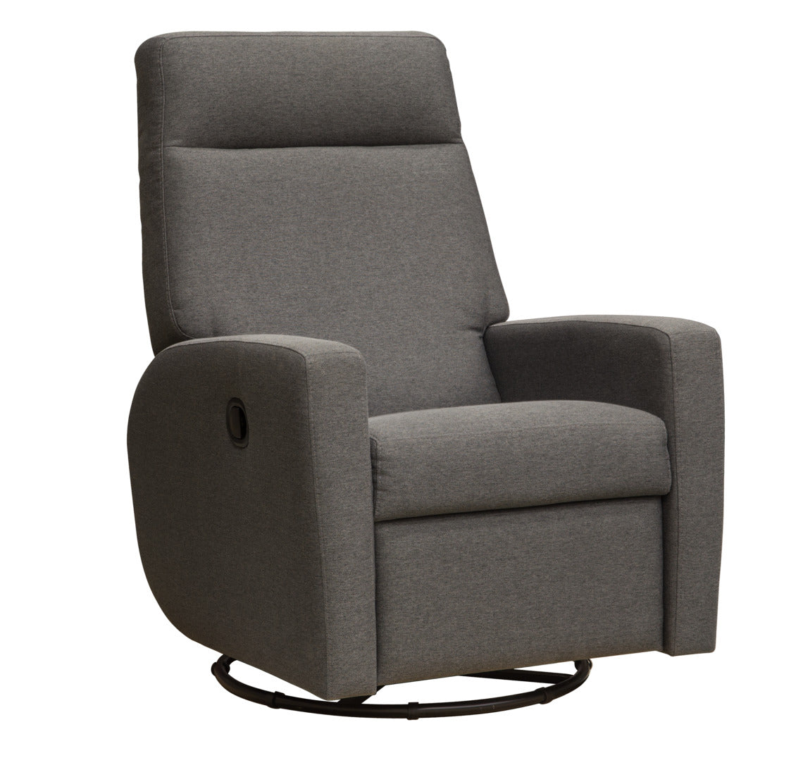 Monika-reclinertuoli tummanharmaalla Luna 35 -kankaalla.