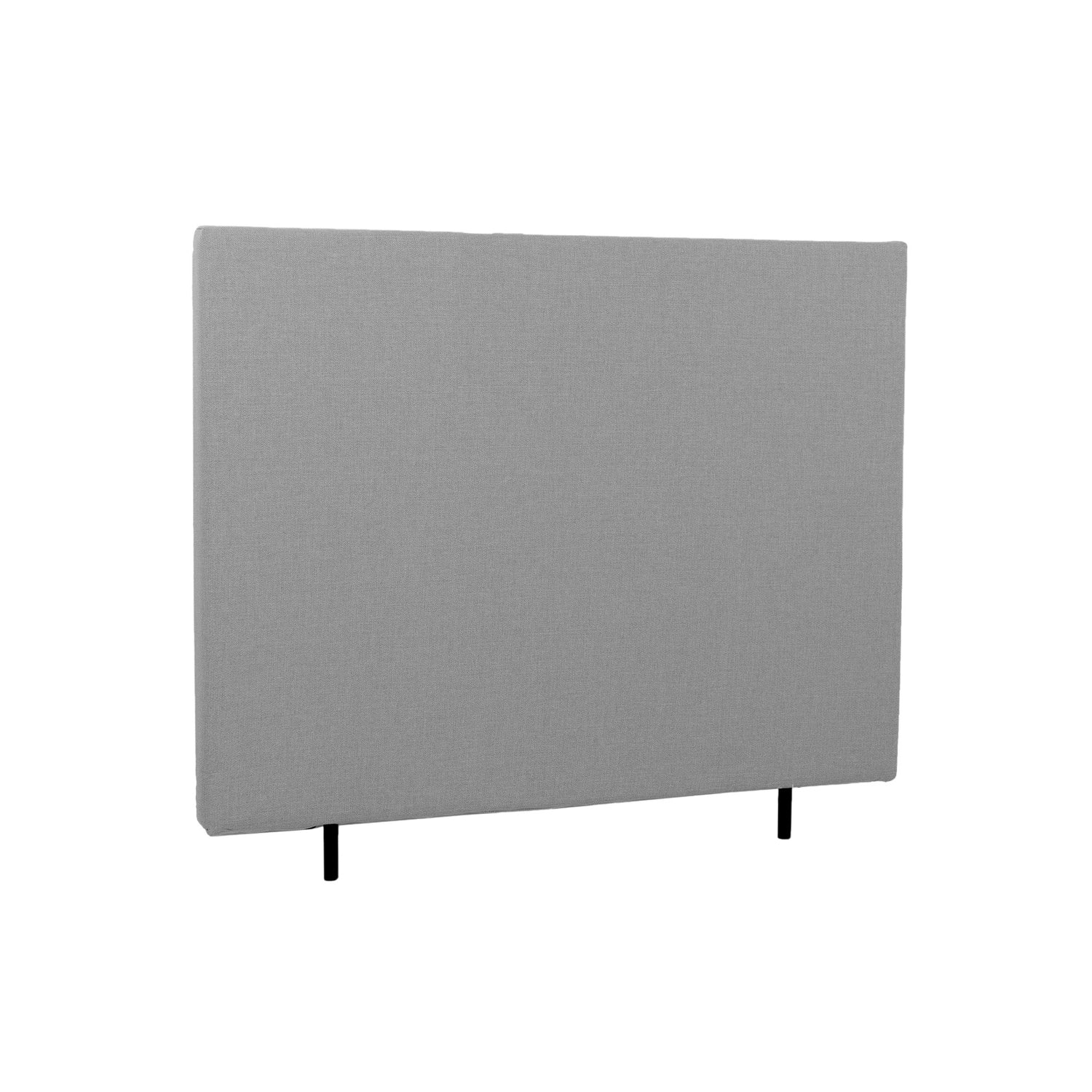 Sileä 120 cm leveä Hilding Original -sängynpääty korokejaloilla harmaana.