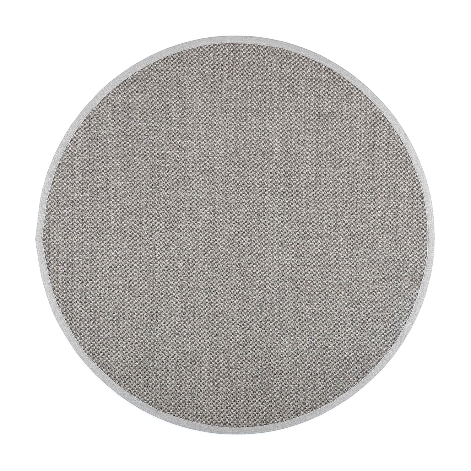 Pyöreä Panama-matto luonnonvärisenä/beigenä.