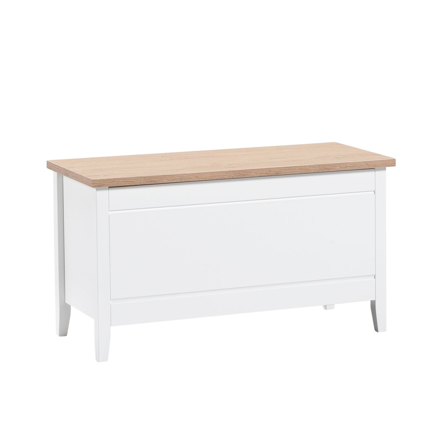 Saara-säilytysarkku tammenvärisellä kansilevyllä.