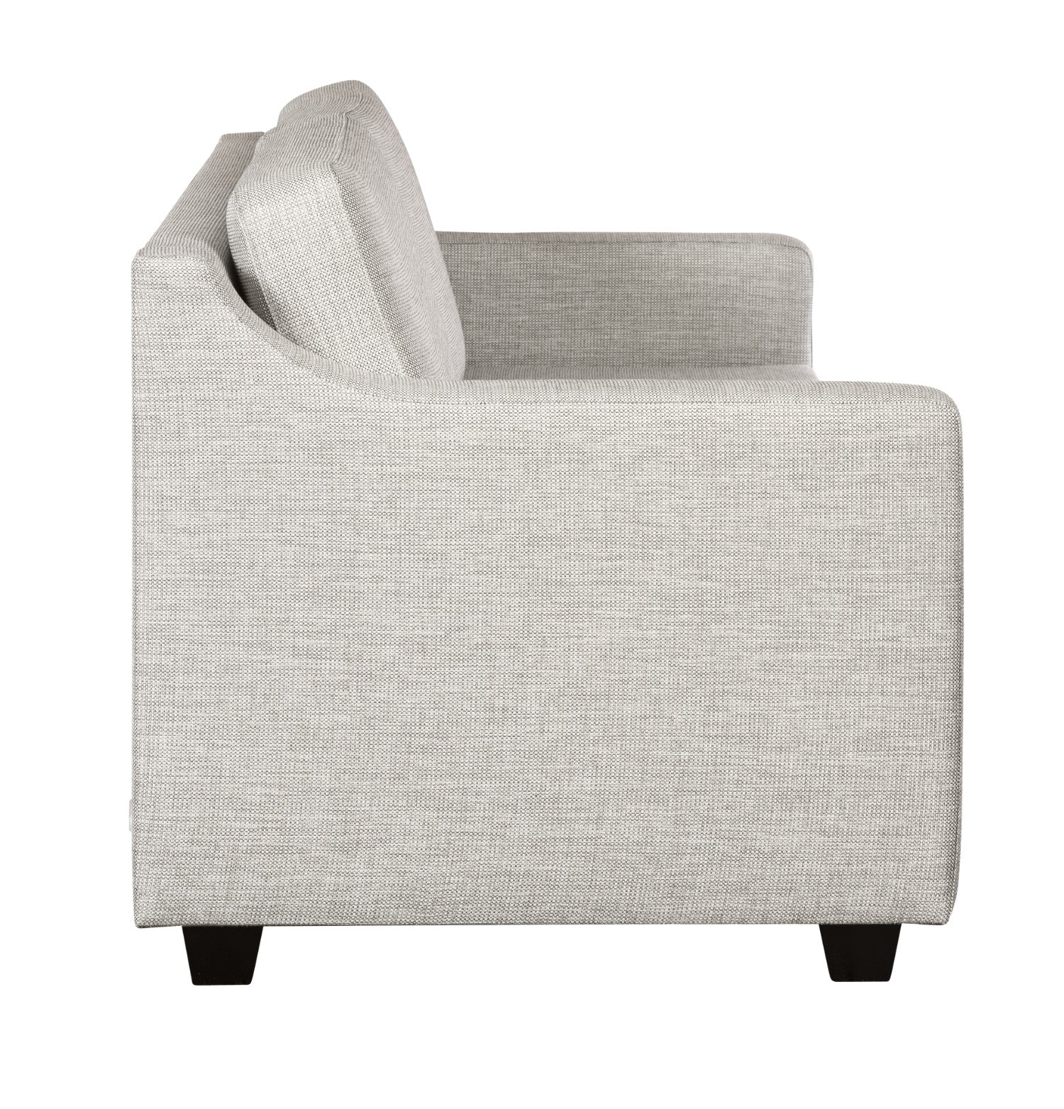 Seili-vuodesohva beigellä Reval 10 -verhoilukankaalla ja wengen värisillä puujaloilla.