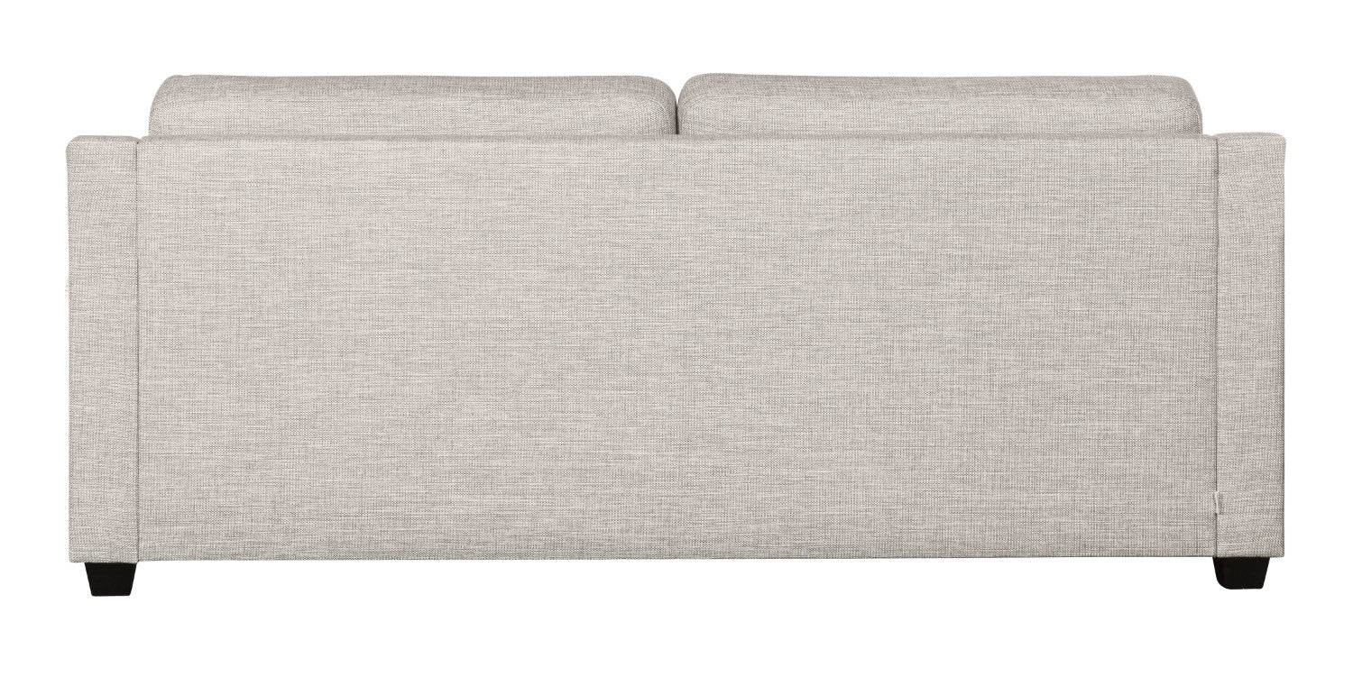 Seili-vuodesohva beigellä Reval 10 -verhoilukankaalla ja wengen värisillä puujaloilla.