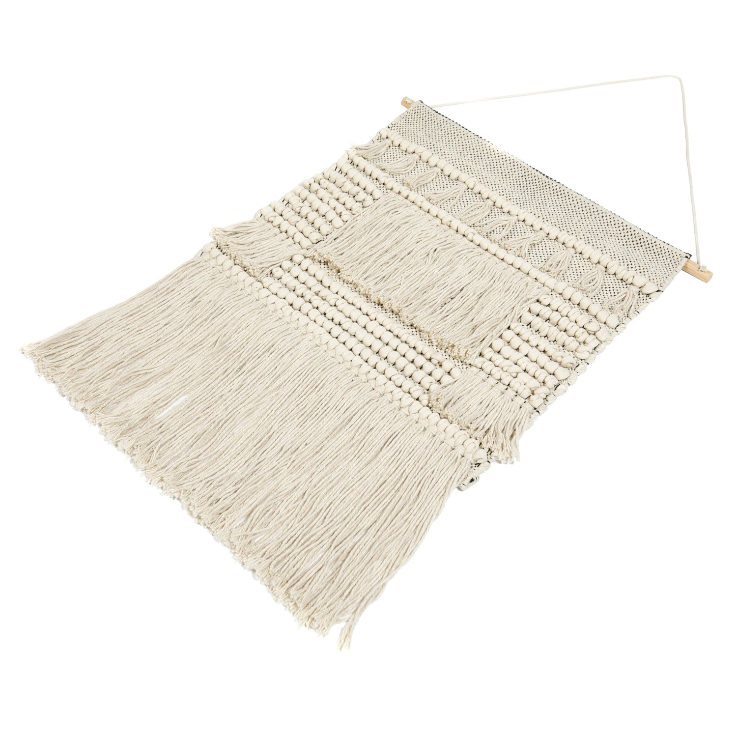 Mattokympin seinävaate luonnonvalkoisena.