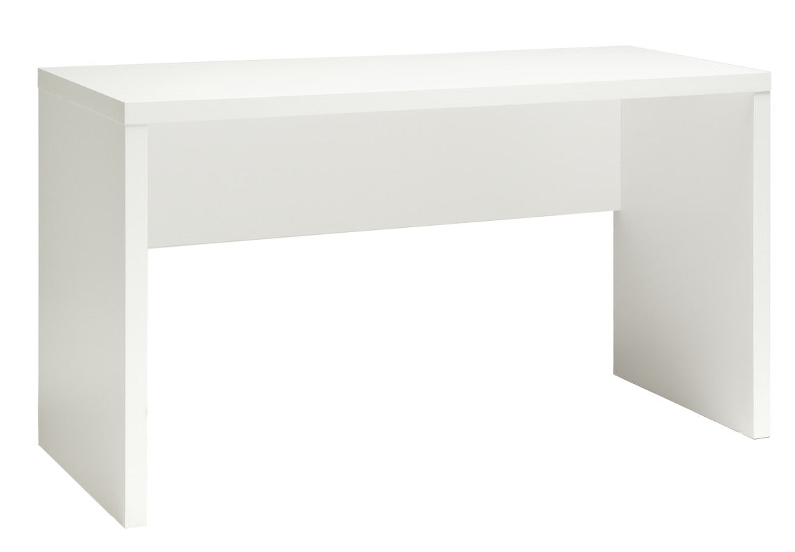 Shape-sarjan leveä työpöytä, valkoinen.