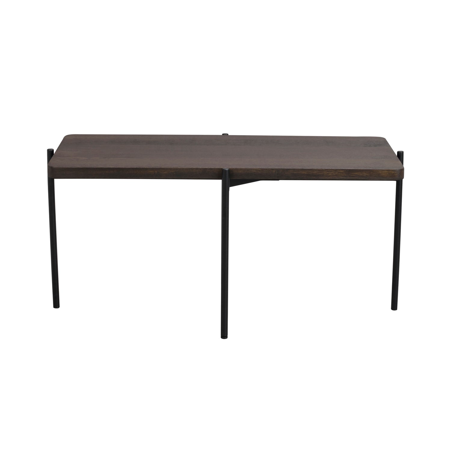 Ruskea Shelton-sohvapöytä 95 x 50 cm.