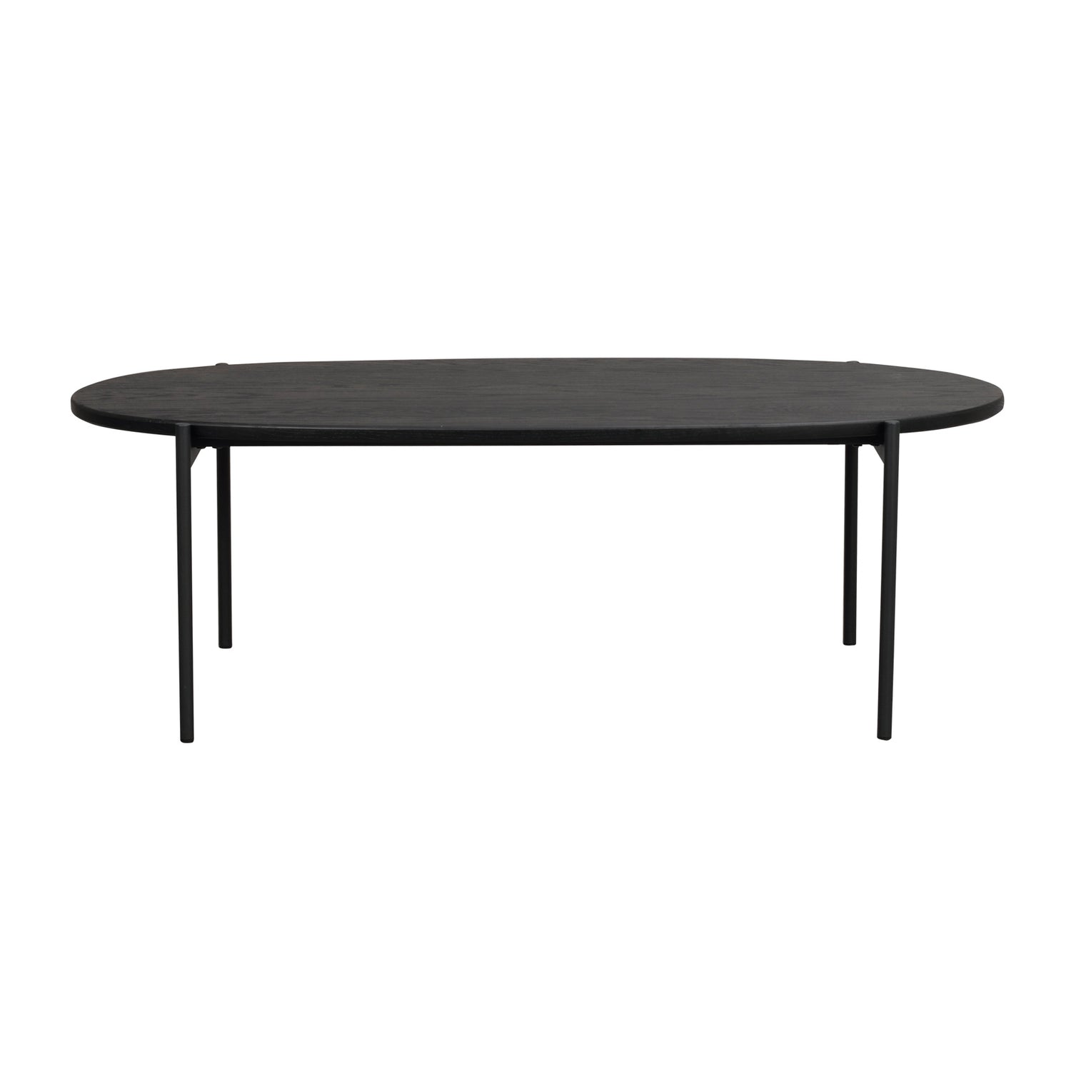 Musta Skye-sohvapöytä ovaali 120 cm.