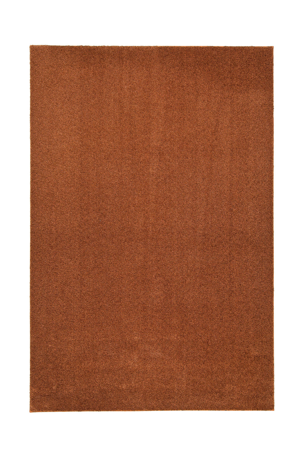 Sointu-nukkamatto, terrakotan värinen.