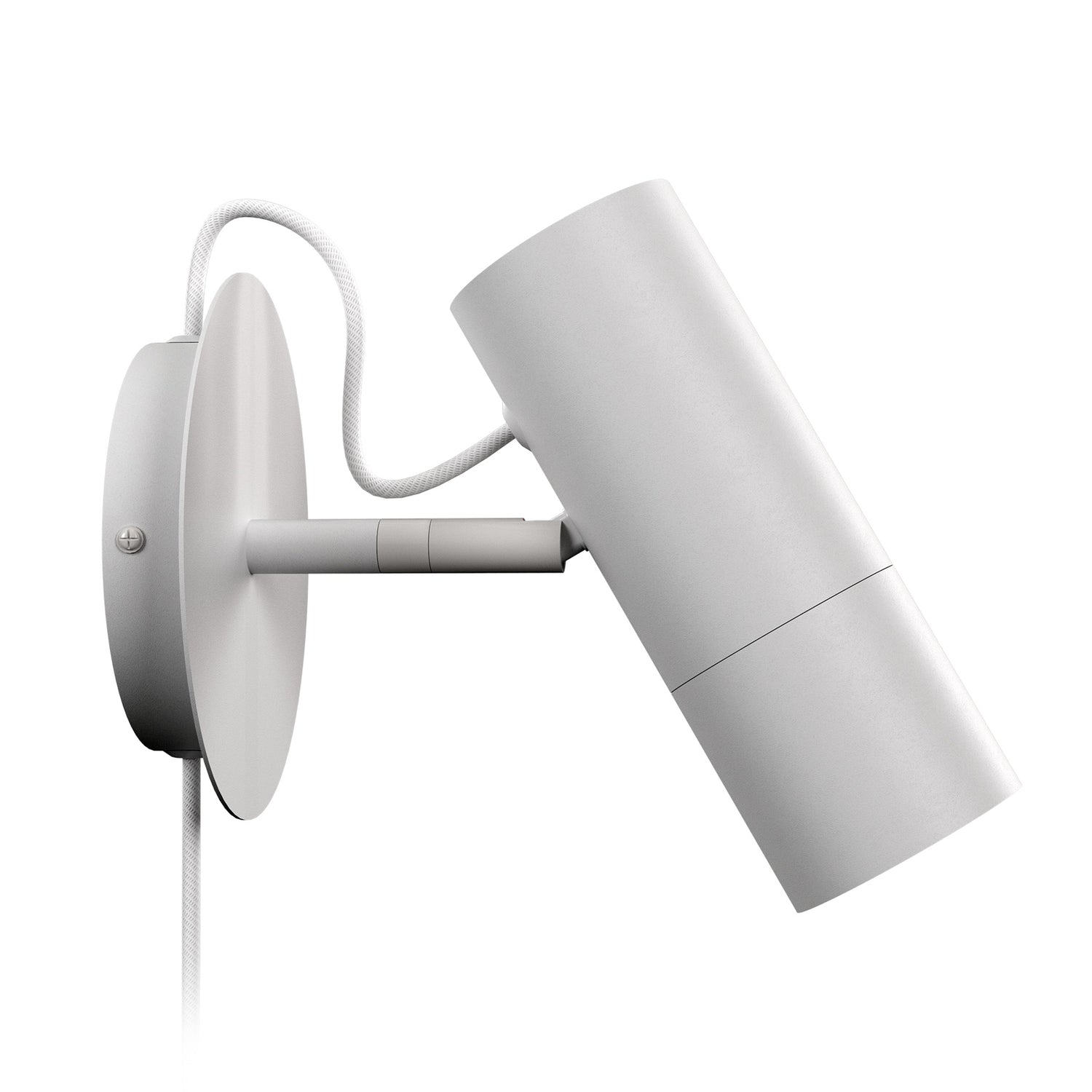 Spot-seinävalaisin mattavalkoisena.