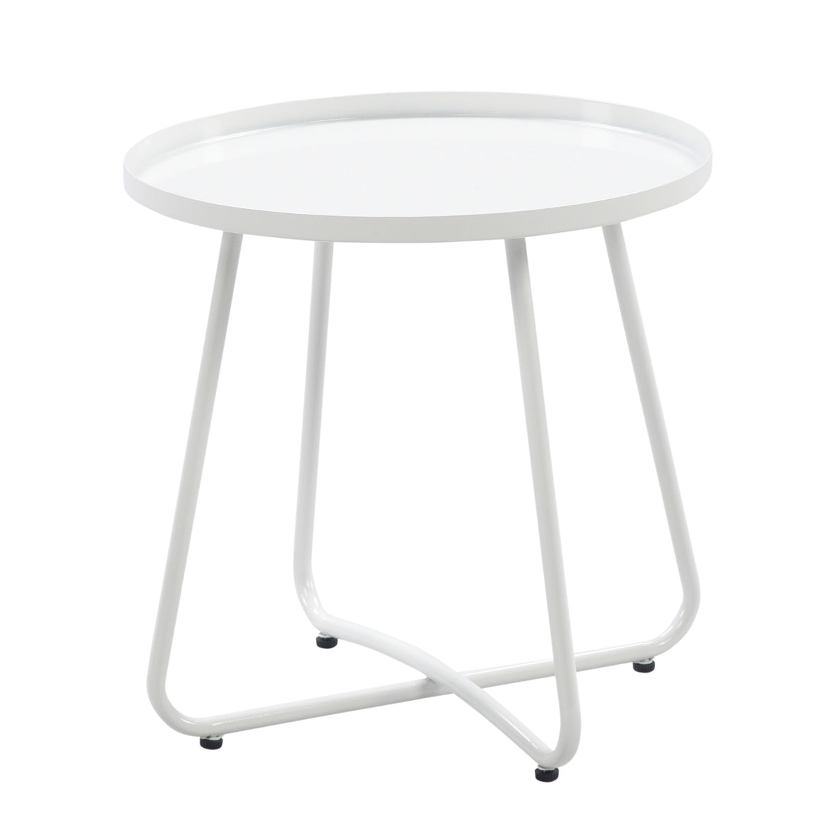 Suvi-tarjotinpöytä, värissä valkoinen.