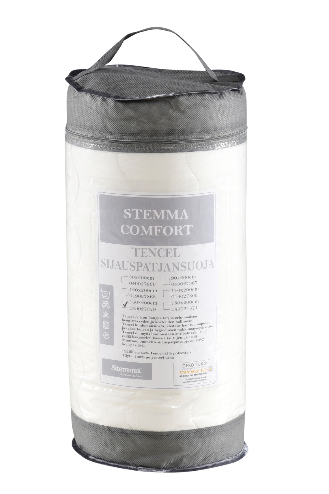 Tuote toimitetaan kätevässä kantokahvallisessa rullapakkauksessa.