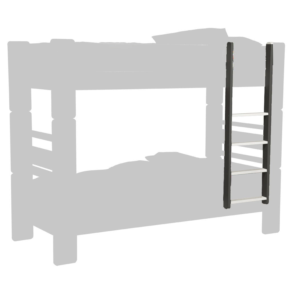 Mustavalkoiset Unipuun kerrossänkytikkaat. Tikkaat tarvitset rakentaessasi Unipuu-kerrossängyn.