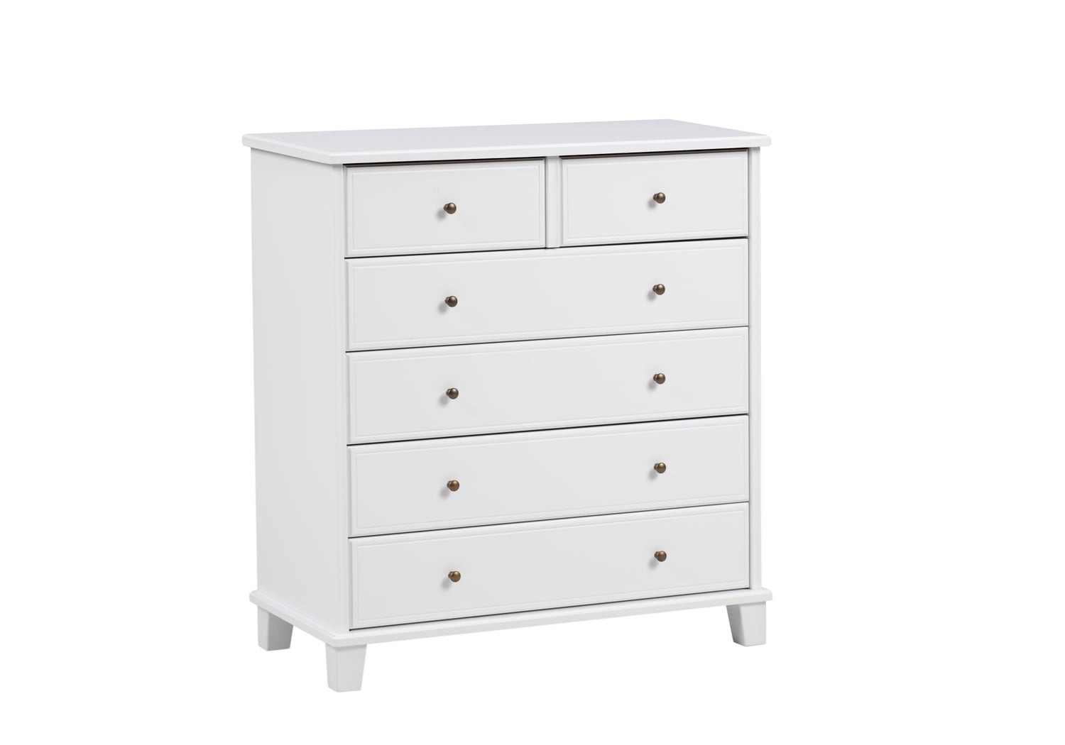 Aada-lipasto kokonaan valkoisena.