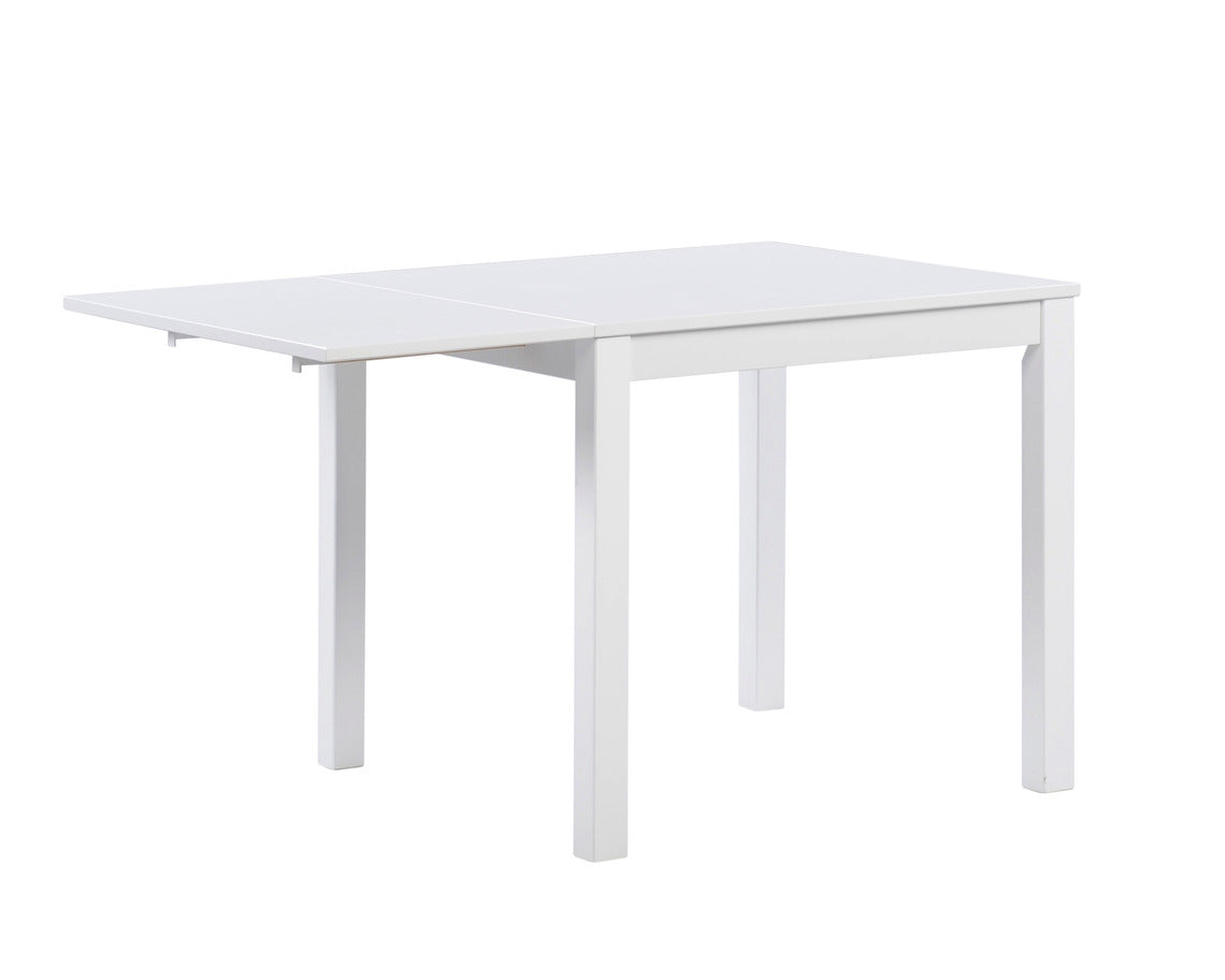 Pöydän klaffi nostettuna käyttöön.