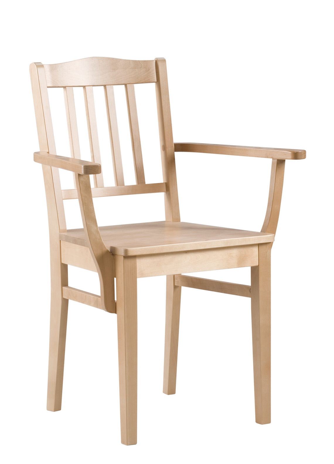 Massiivikoivuinen Sylvia-seniorituoli lämpimän pyökinvärisenä.