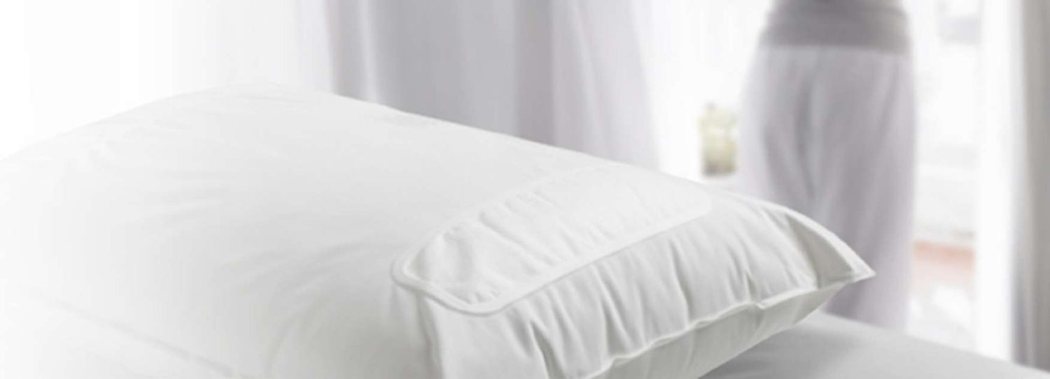 Hoito-ohje tyynylle.