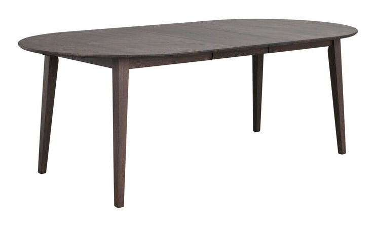 Kuvassa on 1 ruskea Filippa-jatkopala ovaalin muotoisessa erikseen myytävässä Filippa-ruokapöydässä. Jatkolevyn pituus 40 cm ja leveys 105 cm.