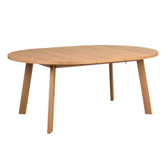 Tammenvärinen Glenside-jatkolevy keskelle kiinnitettynä. Pöytä ja jatkolevyt myydään erikseen.