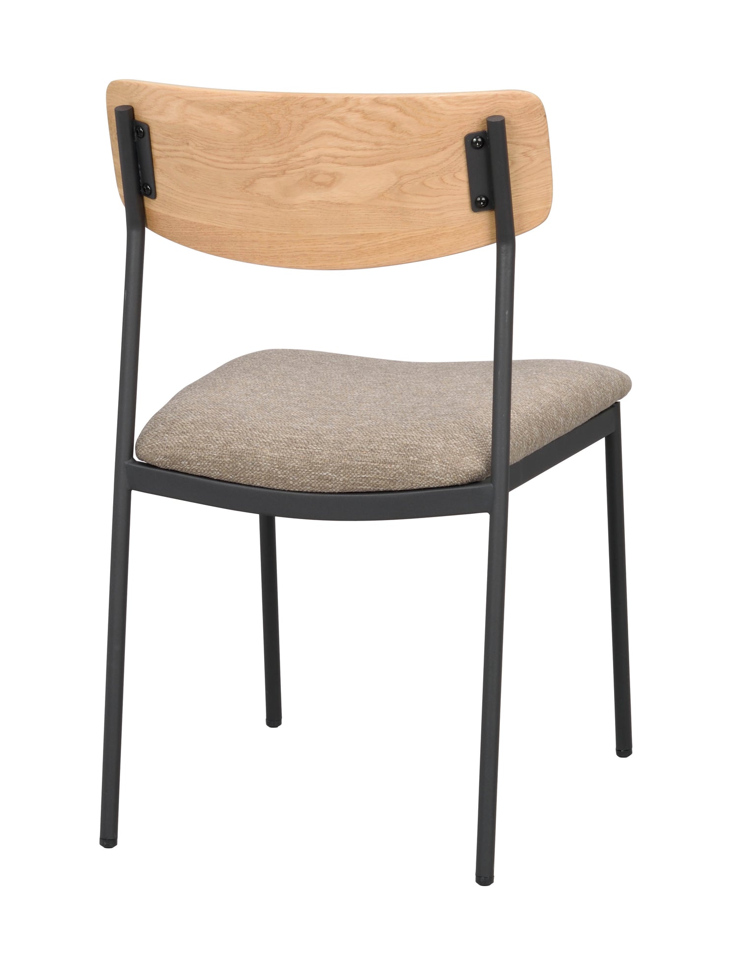 Tammenvärinen Maymont-tuoli beigellä istuinosalla.