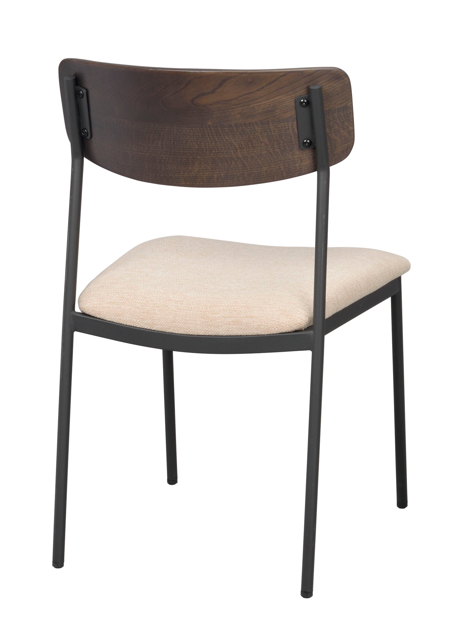 Ruskea Maymont-tuoli vaaleanbeigellä istuinosalla.