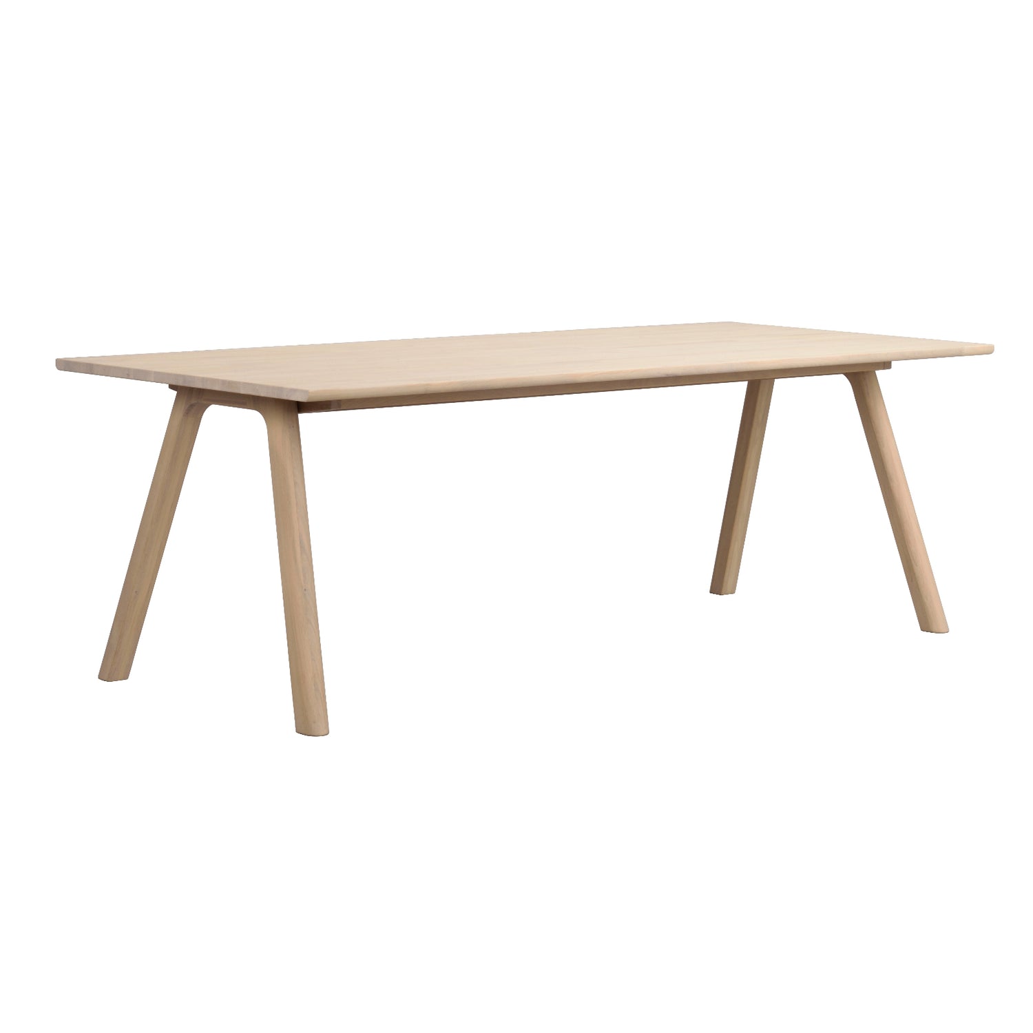 Kuvassa on Clapperton ruokapöytä valkotammenvärisenä. 