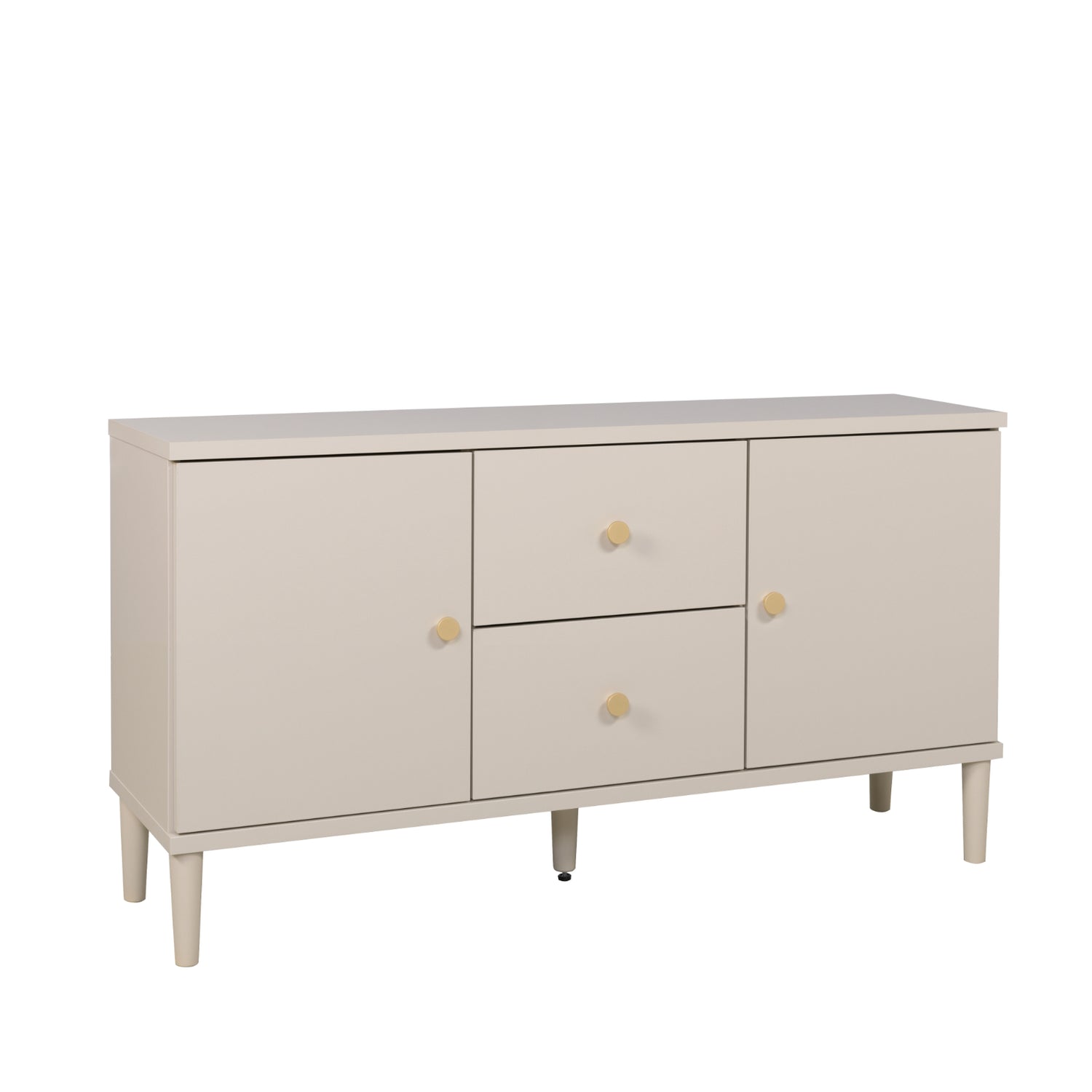 Tuomi-taso/senkki, greigen värinen kultavetimillä.