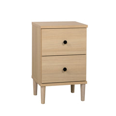 Tuomi-pikkulipasto, hiekkatammenvärinen mustilla vetimillä ja tammenvärisillä jaloilla.