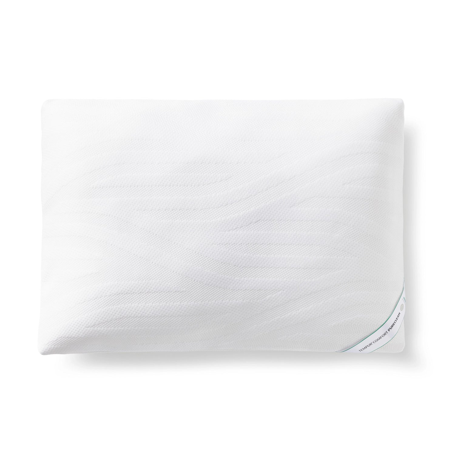 Kuvassa on ylhäältäpäin kuvattuna Tempur Comfort Pure Clean, joka on helppohoitoinen pestävä tyyny.