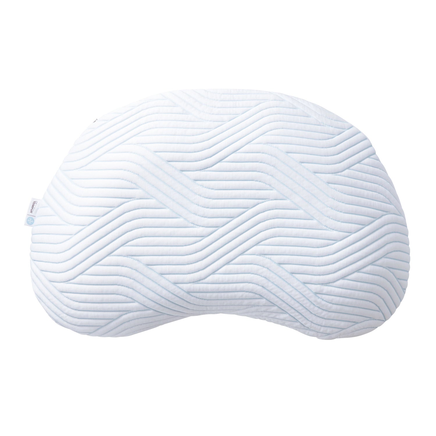 Kuvassa Tempur Sonata -tyyny on kuvattuna ylhäältäpäin. Tyynyn oivallinen muoto tarjoaa aina oikeanlaisen ja oikealla tavalla tukevan asennon nukkumiseen. Tyynyä on saatavana kolmessa koossa.