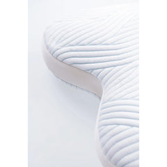 Tempur Ombracio -tyynyssä on  vetoketjullinen, 3D-kuvioitu  Smart Cool-päällinen.