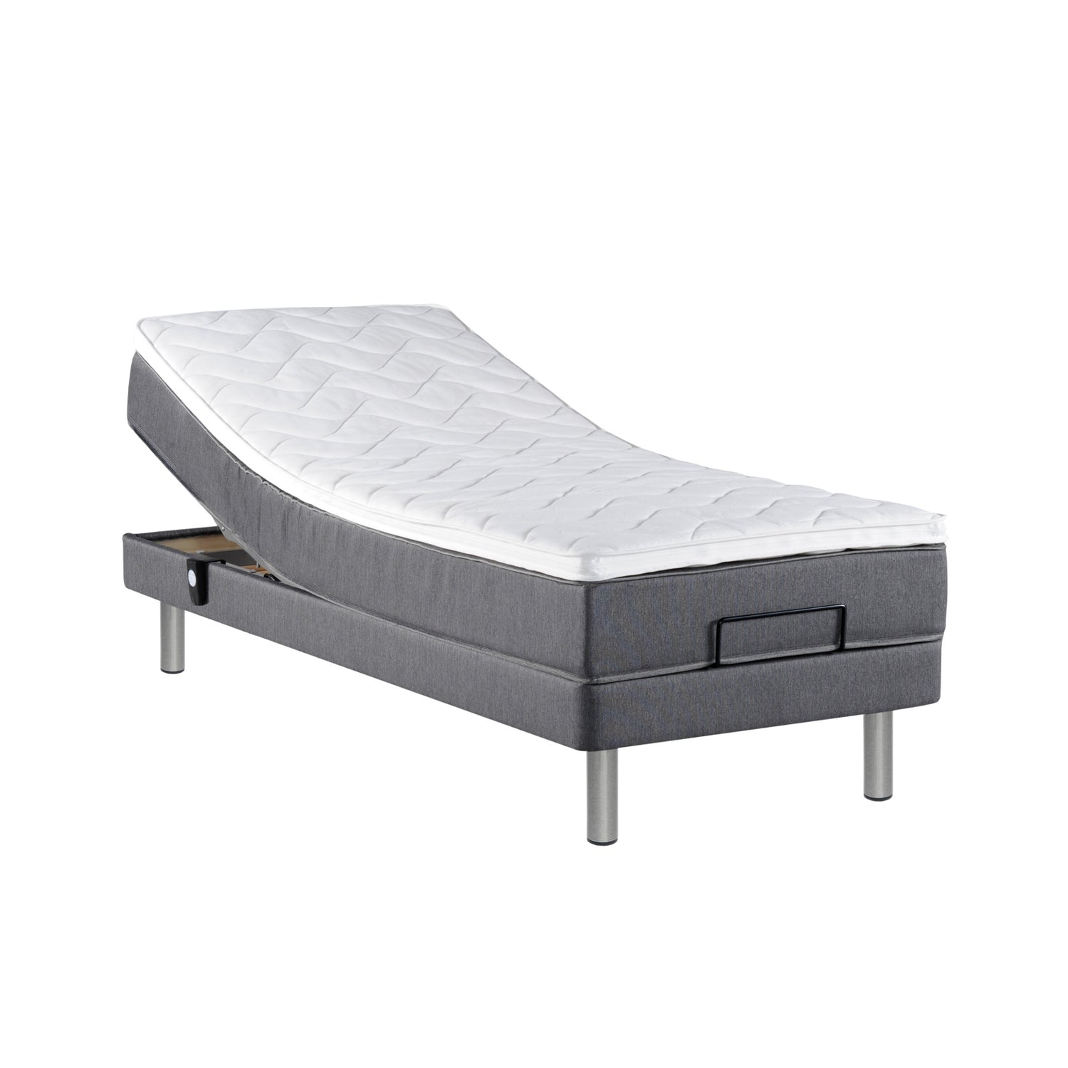 Aalto-moottorisänkypakettiin sisältyvät profiloitu sijauspatja ja metallijalat.