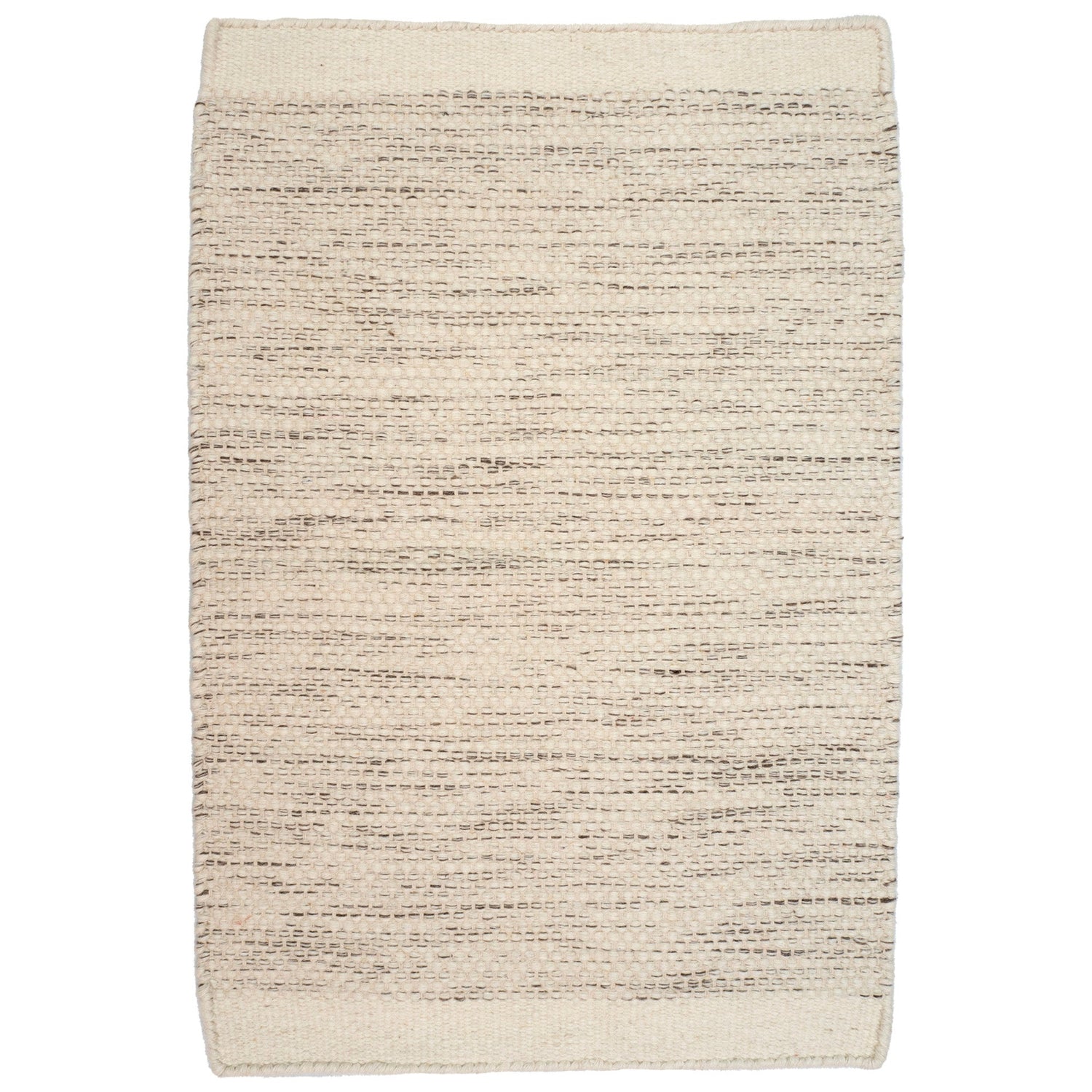 Aamu-villamatto luonnonvalkoisella kuosilla.