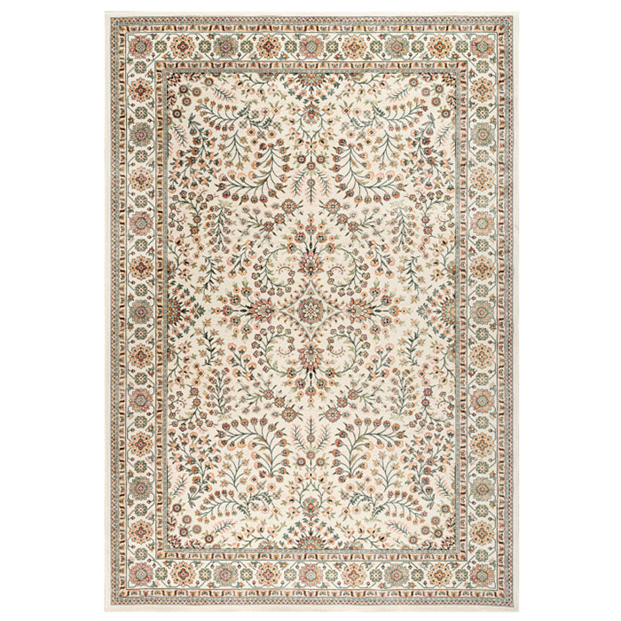 Aili on vaaleapohjainen matto itämaisella kuosilla.