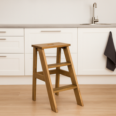 Aino-porrasjakkara värissä Antiikki. Stailattu visualisointi.