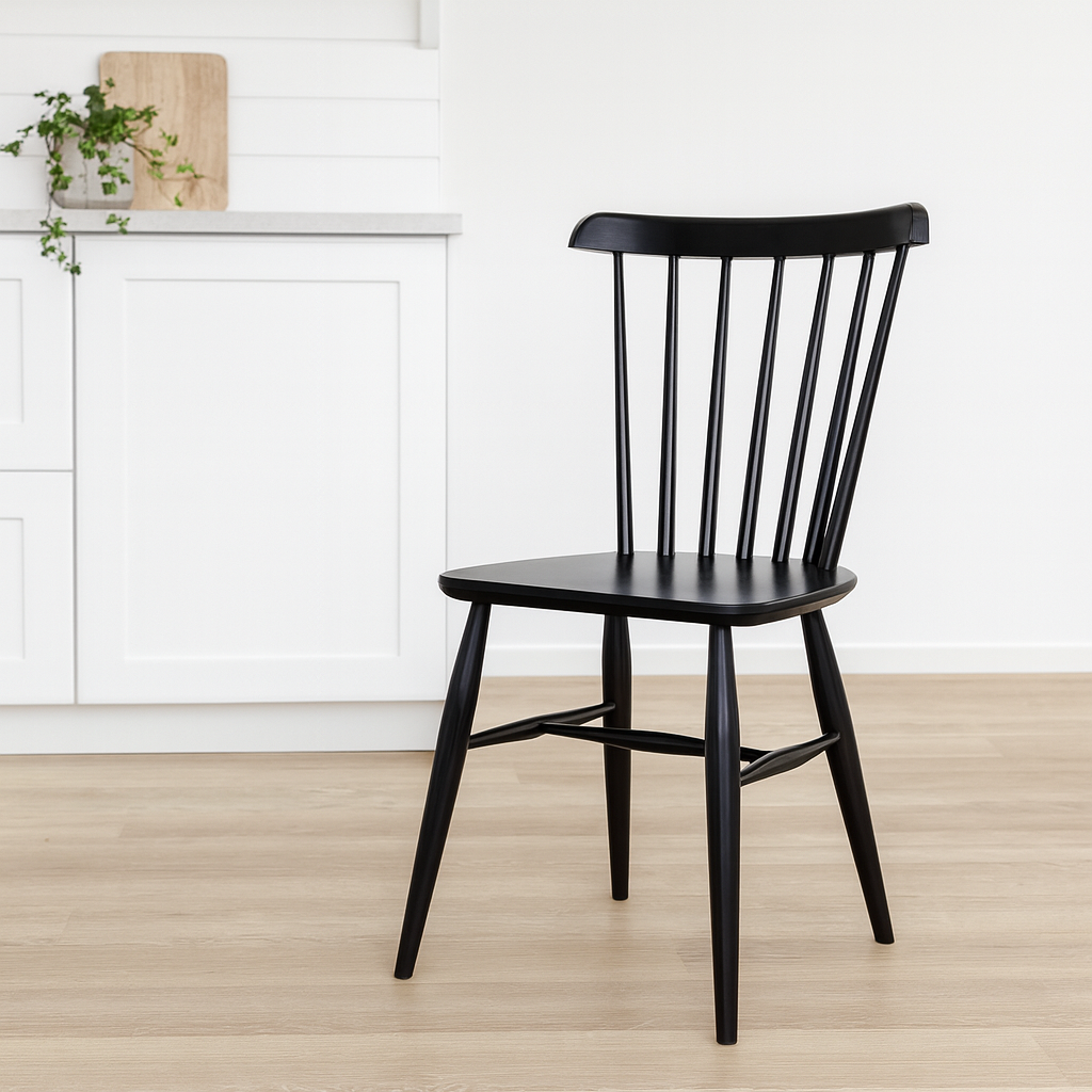 Anni-pinnatuoli musta, stailattu visualisointi.