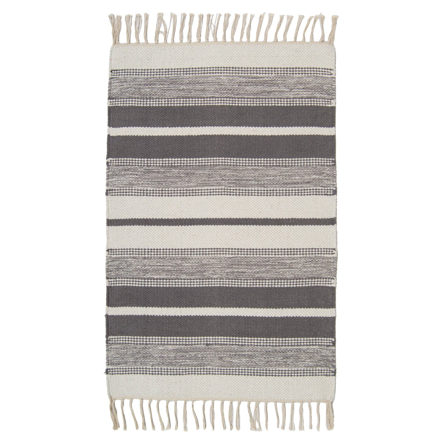 Arne-puuvillamatto, harmaa kuosi.