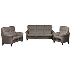 Aura-lepotuoli on ympäriverhoiltu olohuoneen sydän niin yksin, kuin osana kaunista sohvakalustoa. Kuvan 2- ja 3 hengen sohvat myydään erikseen.