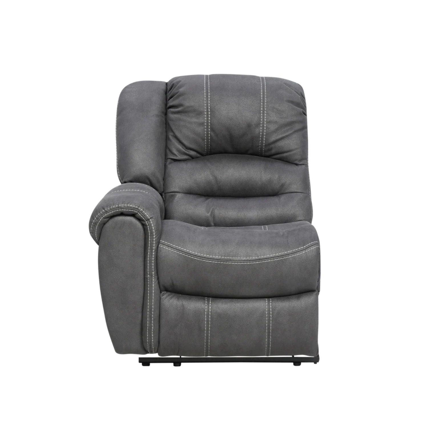 Cinema-moduulisohvan päätyyn sijoitettava istuinpaikka, jossa on recliner-mekanismi. Kuvassa edestä katsottuna vasen päätyosa.