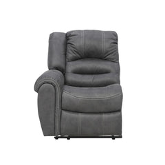 Cinema-moduulisohvan päätyyn sijoitettava istuinpaikka, jossa on sähkökäyttöinen recliner-mekanismi. Kuvassa on edestä katsottuna vasen päätyosa.