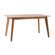 Tammenvärinen jatkettava Cirrus-ruokapöytä, koko 150 x 90 cm ja korkeus 75 cm. Pöytä on jatkettuna 195 x 90 cm.