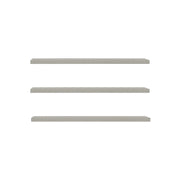 Kira 150 cm liukuovikomeron hyllypaketti. Paketti sisältää 3 kpl lisähyllylevyjä.