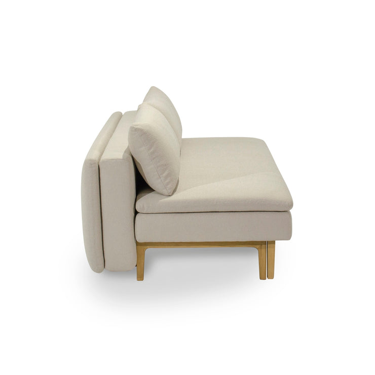 Beige Daily-vuodesohva Ponza 25 -verhoilukankaalla.