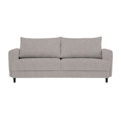 Dalby-sohva harmaalla Cloud 09 -verhoilukankaalla ja mustilla metallijaloilla.