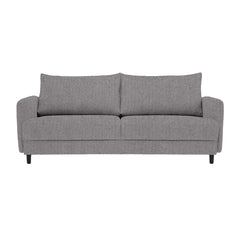 Dalby-sohva tummanharmaalla Cloud 97 -verhoilukankaalla ja mustilla metallijaloilla.