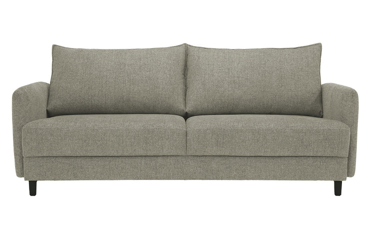 Dalby-sohva beigellä Nuvola206-verhoilukankaalla ja mustilla metallijaloilla.