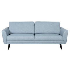 Finby-sohva Lido Trend 103 -kankaalla ja wengen värisillä puujaloilla.