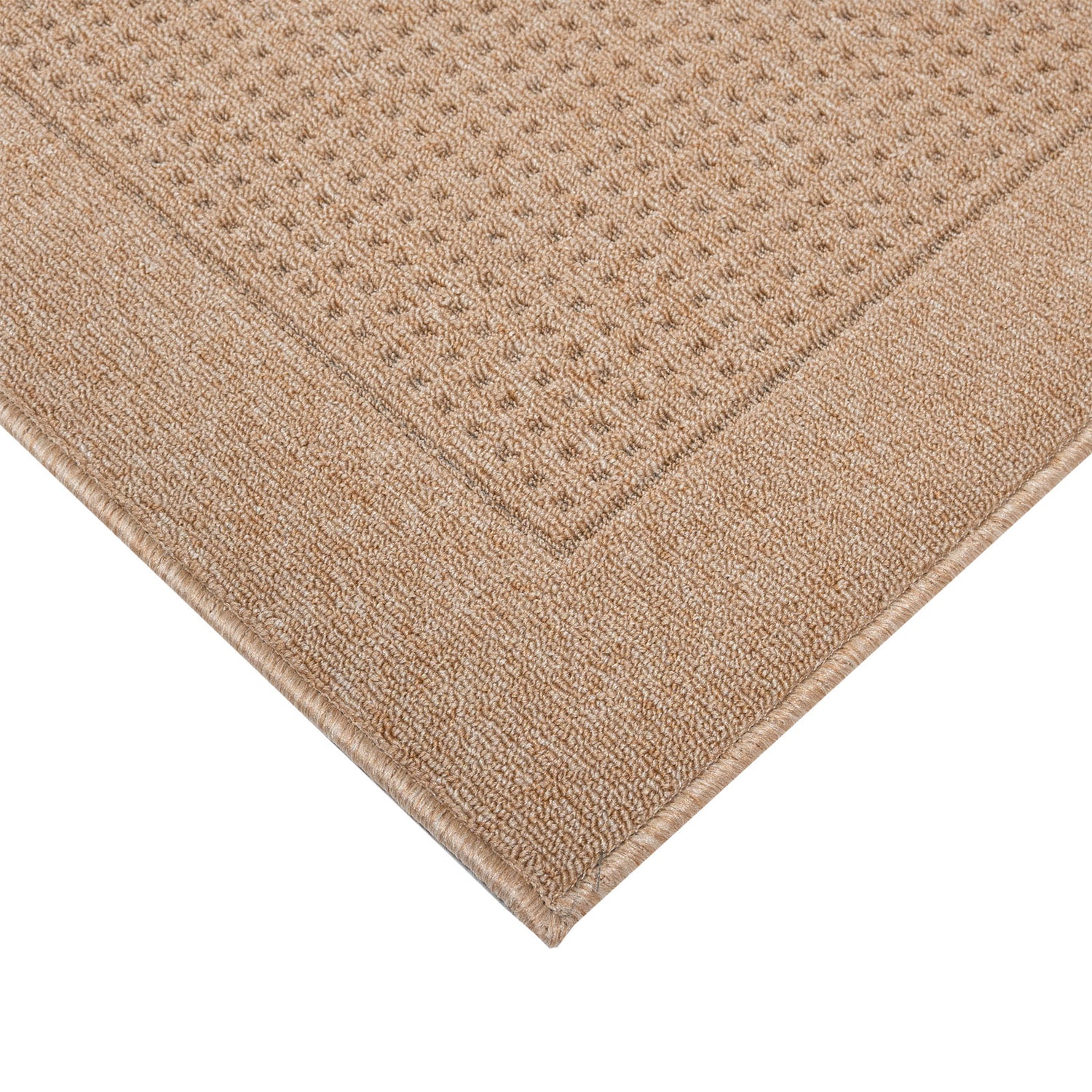 Sileäksi kudottu Fanni-matto, beige.