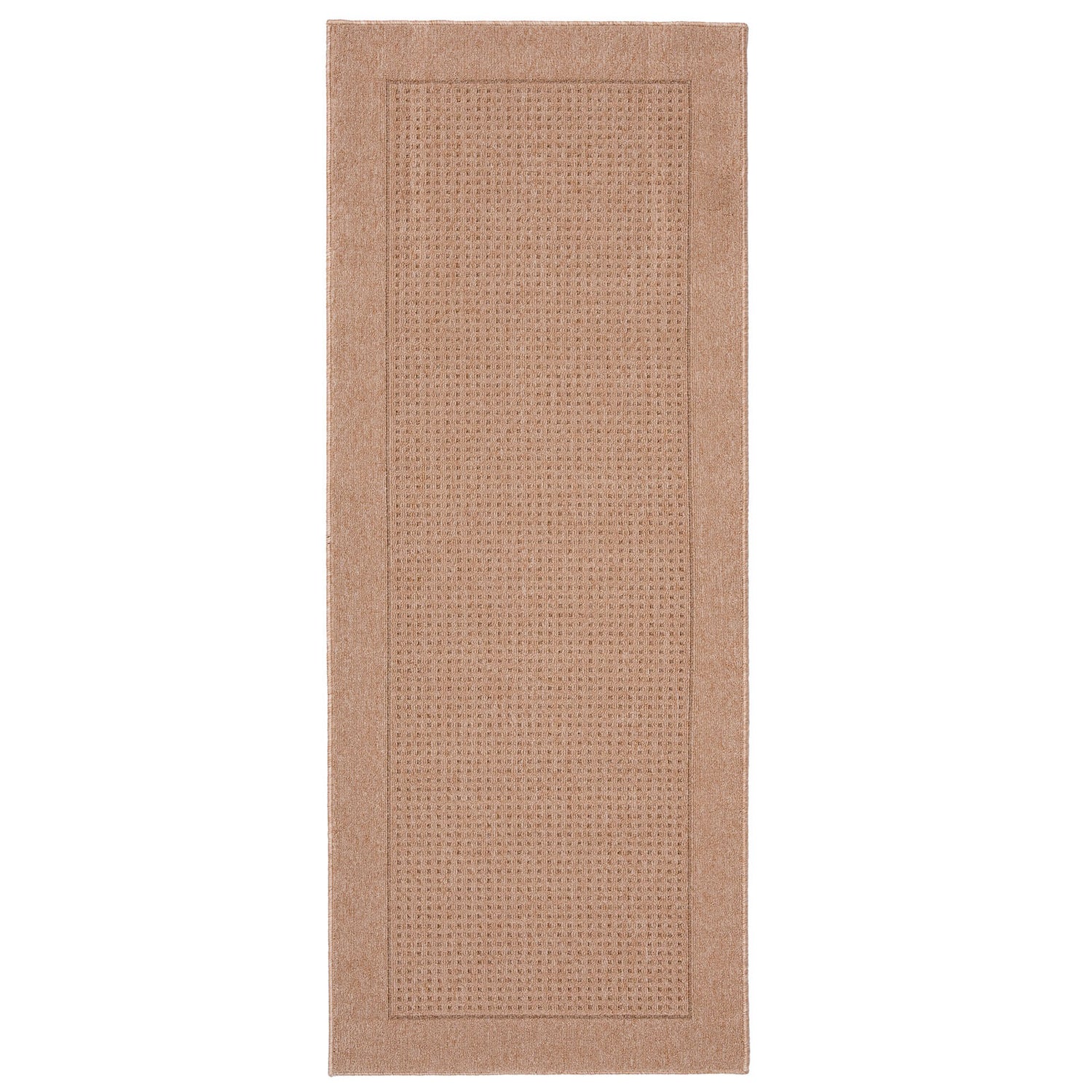 Sileäksi kudottu Fanni-matto, beige.