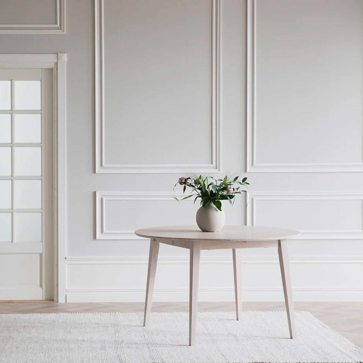 FILIPPA ruokapöytä pyöreä jatkettava 120 + 45 cm