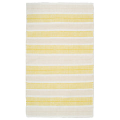 Foksi-puuvillamatto, keltainen-beige.