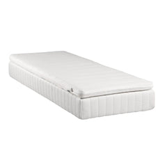 Hilding Feel Ergo -patjassa 80 x 200 cm on valkoinen tikattu joustokangasverhoilu. Patjapakettiin kuuluu Ergo -sijauspatja.